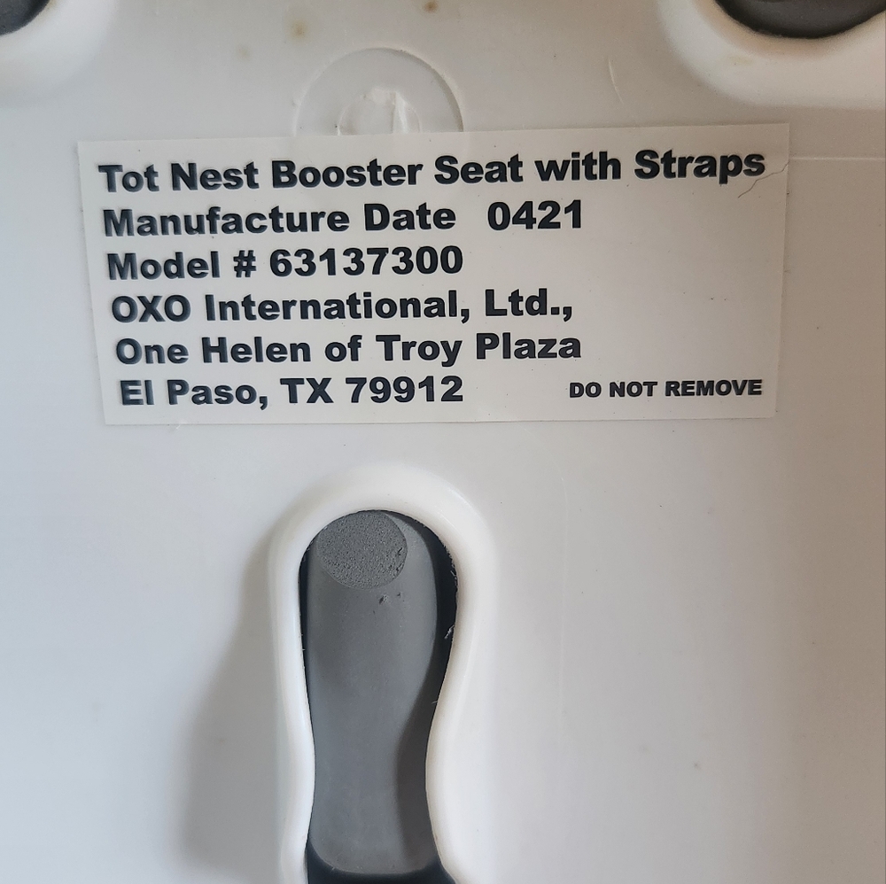 Oxo Tot Boost Gray Baby Seat with Straps - Picture 2 of 8